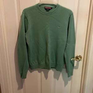 Vineyard Vines by Shep and Ian 100% Cotton Crew Neck Green Sweater Men's M